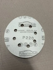 Production Shop GRIT P220 Box Of 100, 8-Hole Dustless Size 5 thumbnail 2