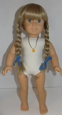 WHITE BODY Pre Mattel Kirsten 1980s Pleasant Co American Girl Doll w Meet EUC