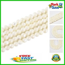 Natural Mother of Pearl 8mm Beads Strand - 47-50 Round Gemstones for DIY Jewelry