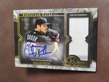2017 Topps Museum Collection - Monuments Material Carlos Rodon Gold /5 (AU, MEM)