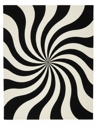 Modern Black & White Rug | Hand Tufted Wool Area Rug | Luxury Geometric Rug.