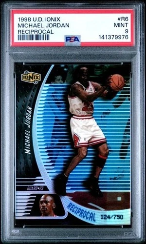 1998 Upper Deck Michael Jordan Ionix Reciprocal /750 R6 PSA 9