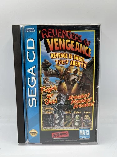Revengers of Vengeance Sega CD Complete CIB with Reg Card
