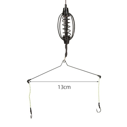 Esca pesca carpa mangiatoia esche da pesca gabbie-gancio attrezzatura set alimentatore-attrezzo - Foto 2 di 96