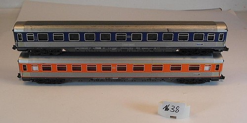 Minitrix Spur N 1/160 Pop-Wagen-Set 4-achsig der DB 2 #1638 | Zustand: Gebraucht