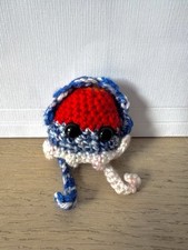 Self made, Crochet red white and blue mini octopus