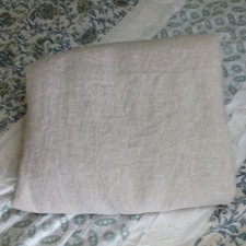 100 LINEN QUEEN DUVET OATMEAL OEKO-TEX TEXTILES BEHO 078808 TESTEX BUTTONS TIES