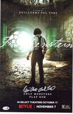 Guillermo del Toro signed 11x17 Poster Writer, Director, Producer - Frankenstein