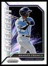 2021 Panini Prizm Emergent Silver Prizm Wander Franco Tampa Bay Rays #EM1
