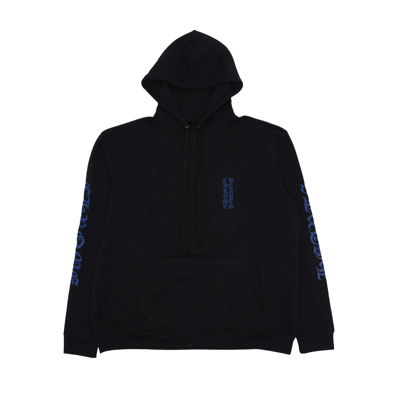 Chrome Hearts Vertical Logo Hoodie Black Blue 222490₽
