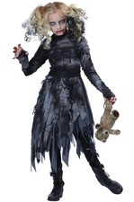Undead Killer Zombie Ghost Dress Girls Child Costume