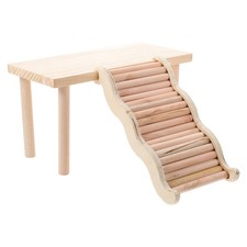 Hamster Cage Platform and Ladder Toy Wooden Climbing Board for Pets