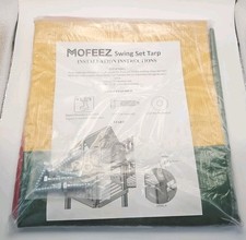 MOFEEZ 52" x 90" Swing Set Replacement Tarp for Play Set Outdoor Multi-Color NEW