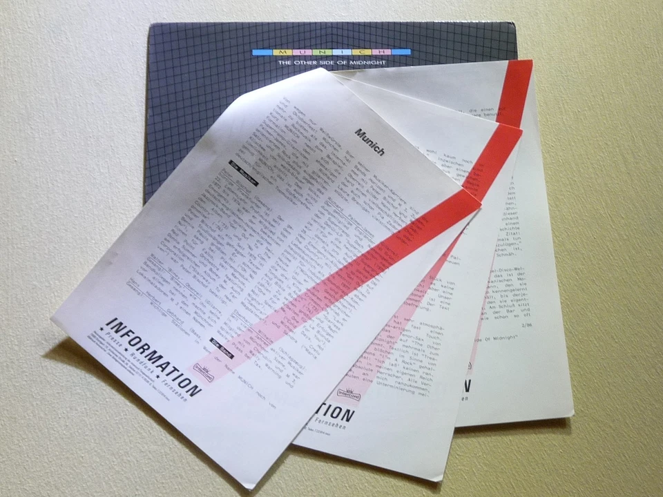 Munich – The Other Side Of Midnight (Promo + Promo-Sheet, Grey Vinyl, Unpl.) - Bild 2 von 4