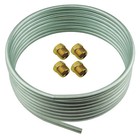 OE Zinc Steel Brake Fuel Transmission Line Tubing 3/8" OD Coil Roll and Fittings