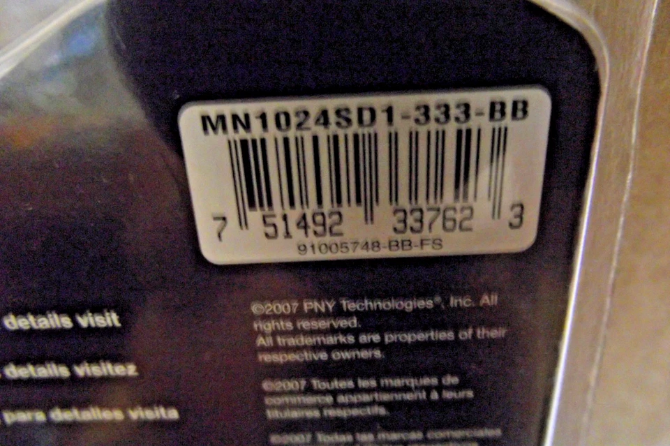 PNY PC2700 1GB SO-DIMM 333MHz DDR MEMORY (MN1024SD1-333) 2 AVAILABLE BIN 6 - Image 3 of 4