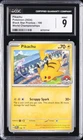 2024 POKEMON SVP EN-SV BLACK STAR PROMO WORLD CHAMPIONSHIPS #190 PIKACHU CGC 9