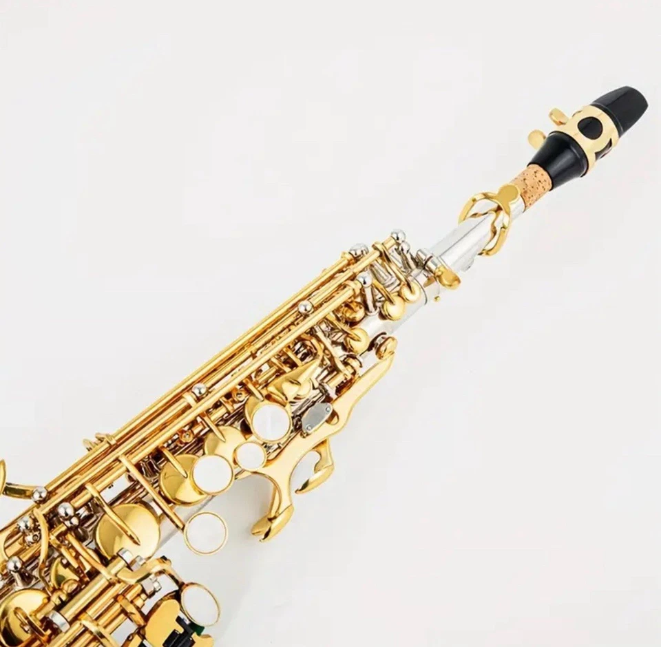 Professionelles Sopran-Saxophon – B-Flat, Messing, Handgravur,Klassisches Design - Bild 4 von 4