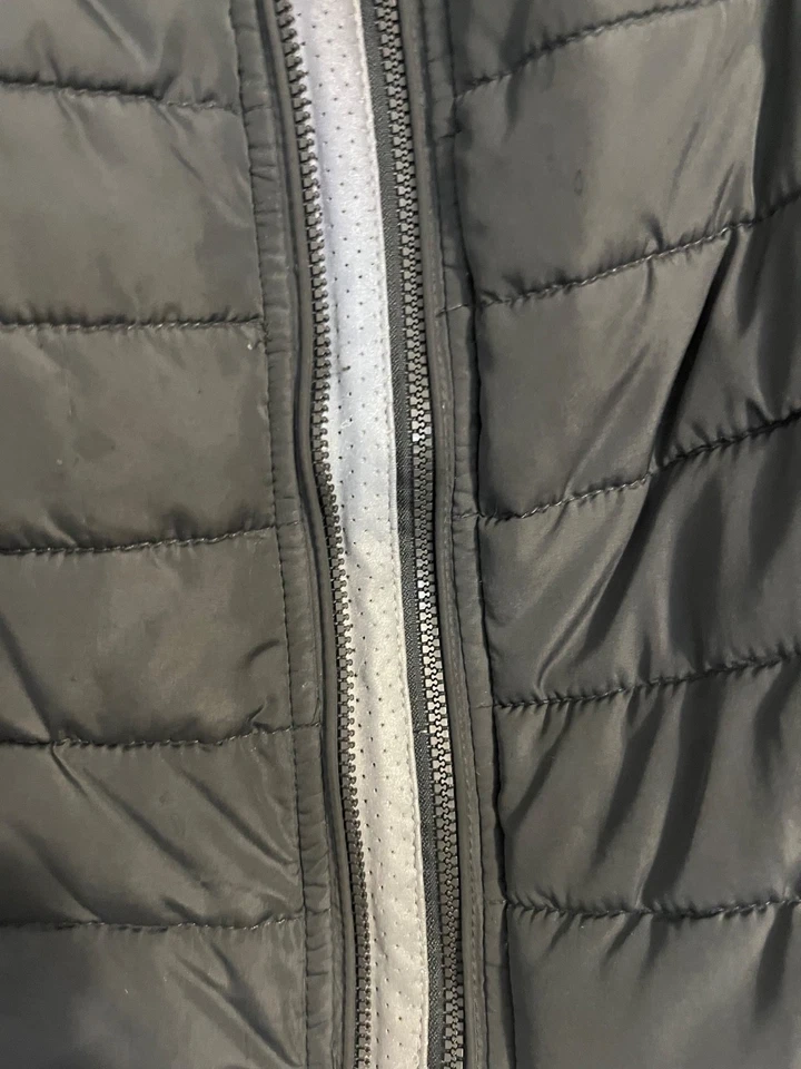 Womens Tangerine Double Zipper Puffer Vest XXL - Image 3 of 4