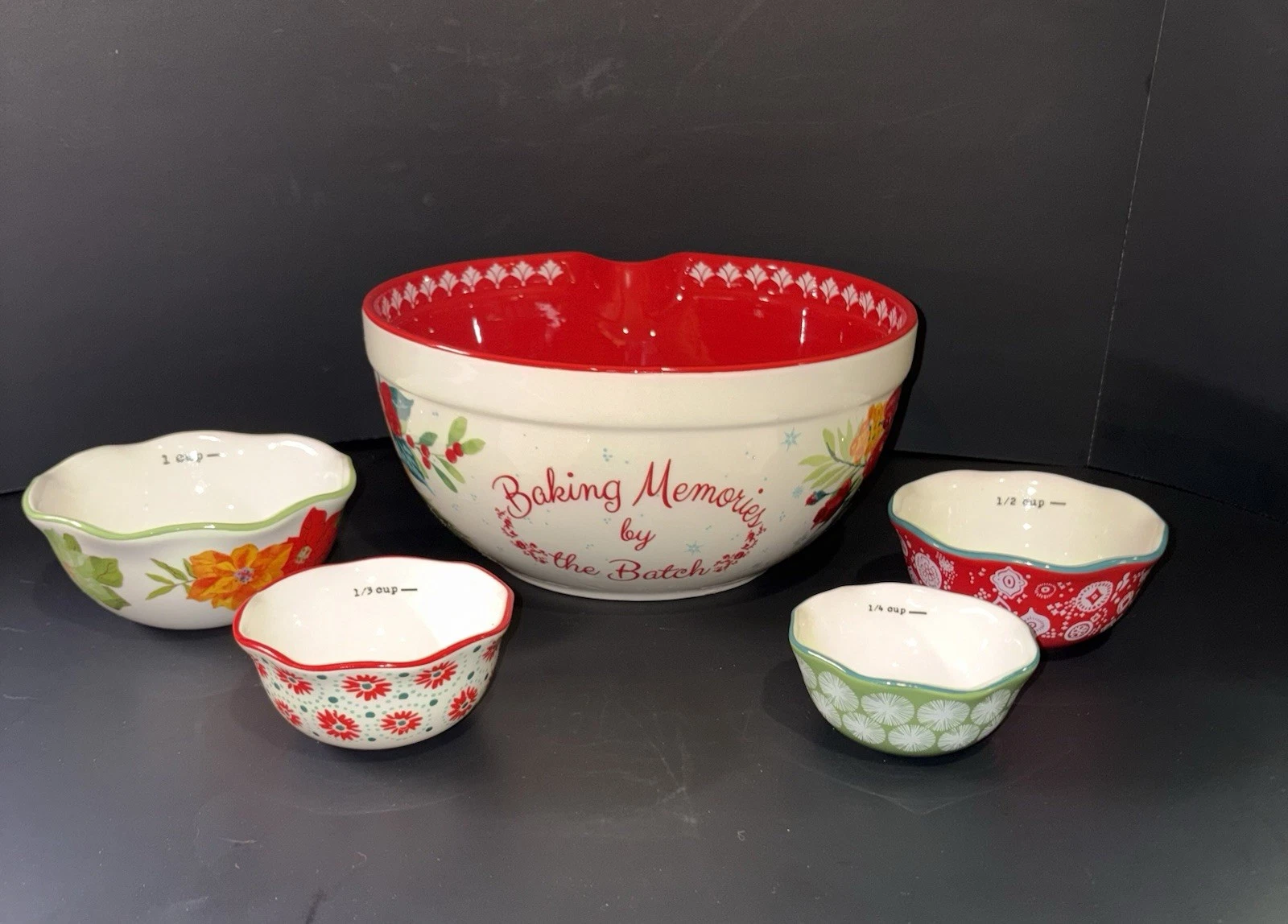 Pioneer Woman, Mixing Bowl & Measuring Cups Set