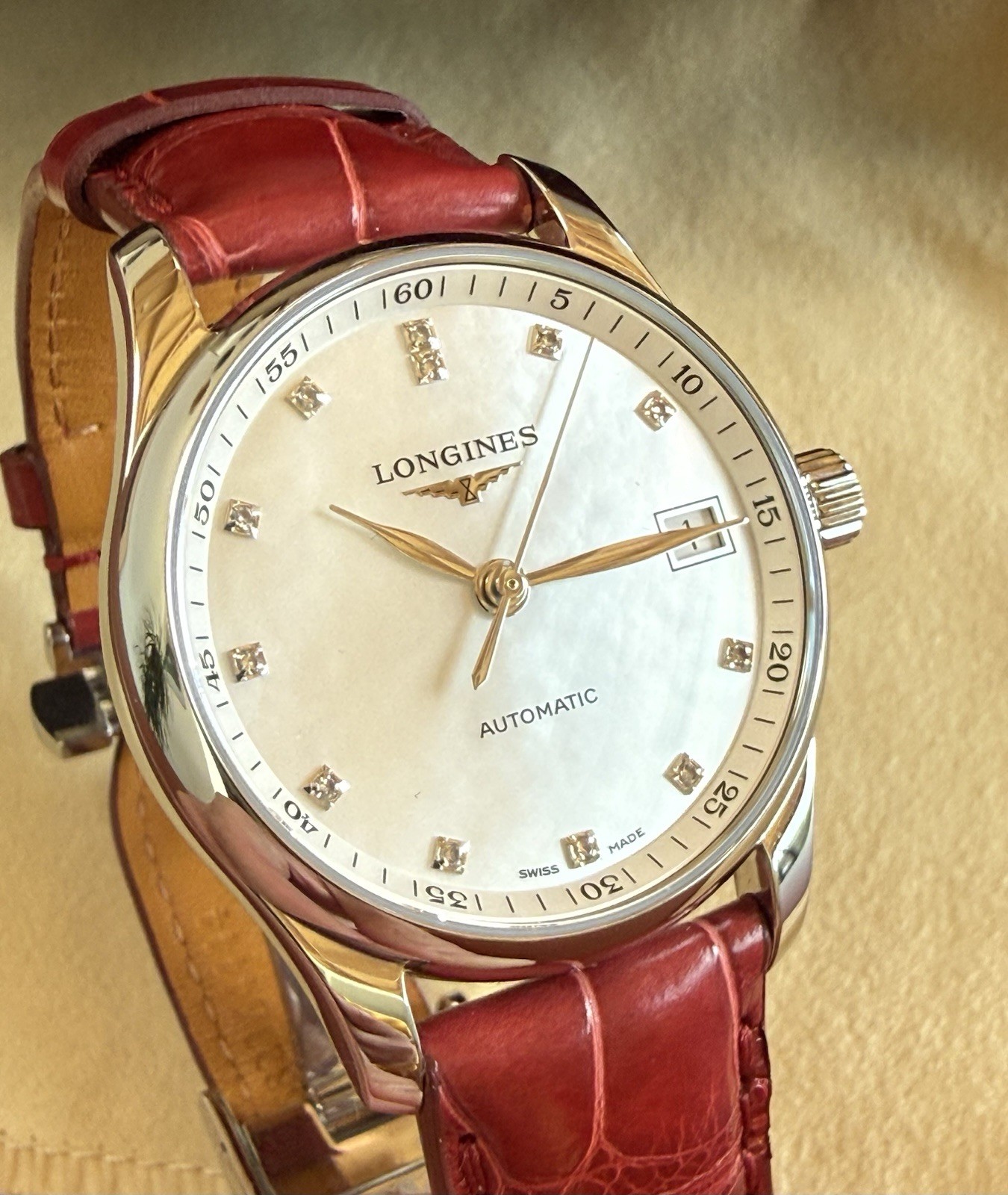 Longines Master Collection White Mother of Pearl Women's Watch - L2.357.4.87.2