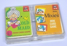 ED-U-CARDS OLD MAID MIXIE MINI CARD GAMES IN BOX 1967 edu-card FLIP BOOK circus