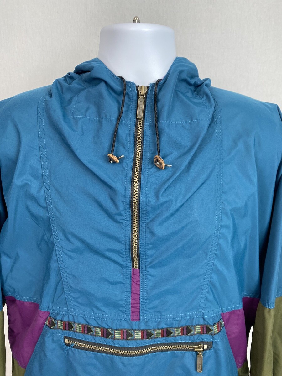 Men's Vintage L.L.Bean 1/4 Zip Pullover Anorak Windbreaker