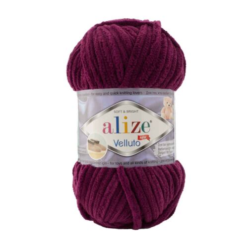 Alize Velluto Chenille/Velour/Velvet Super Soft 100g - Picture 21 of 45