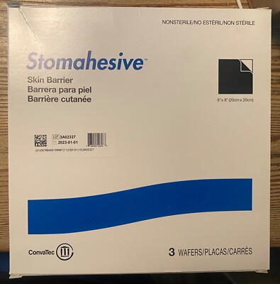 Convatec 21715 Stomahesive Skin Barrier 8x8 Sheet (3/bx)