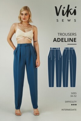 Vikisews Schnittmuster Adeline Hose Damen UK 4-22