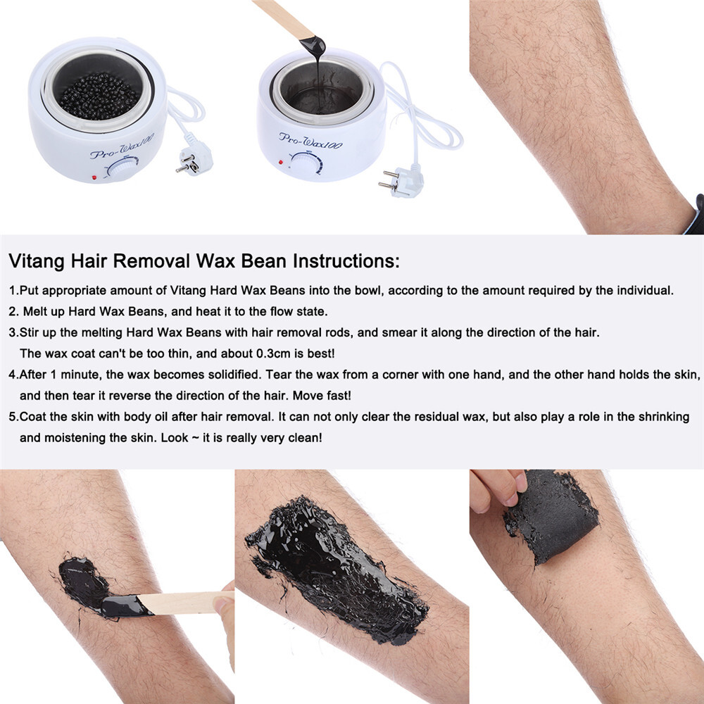 Hard Wax Beans for Face, Underarms, Bikini Hair Remover 10.6 oz (Lavender)