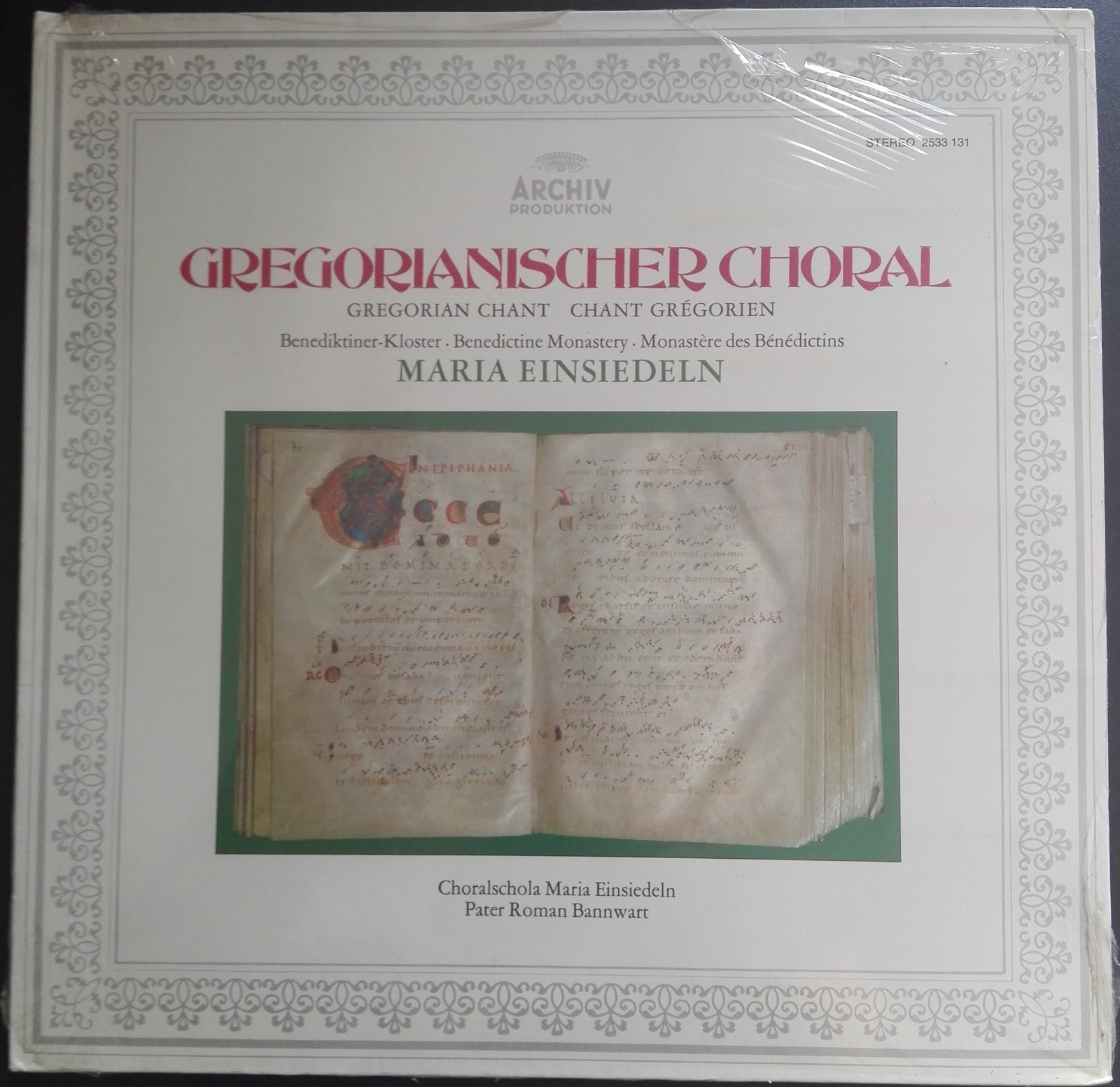Gregorian Chant, CHORALSCHOLA MARIA EINSIEDELN, DGG Archiv, STEREO, SEALED