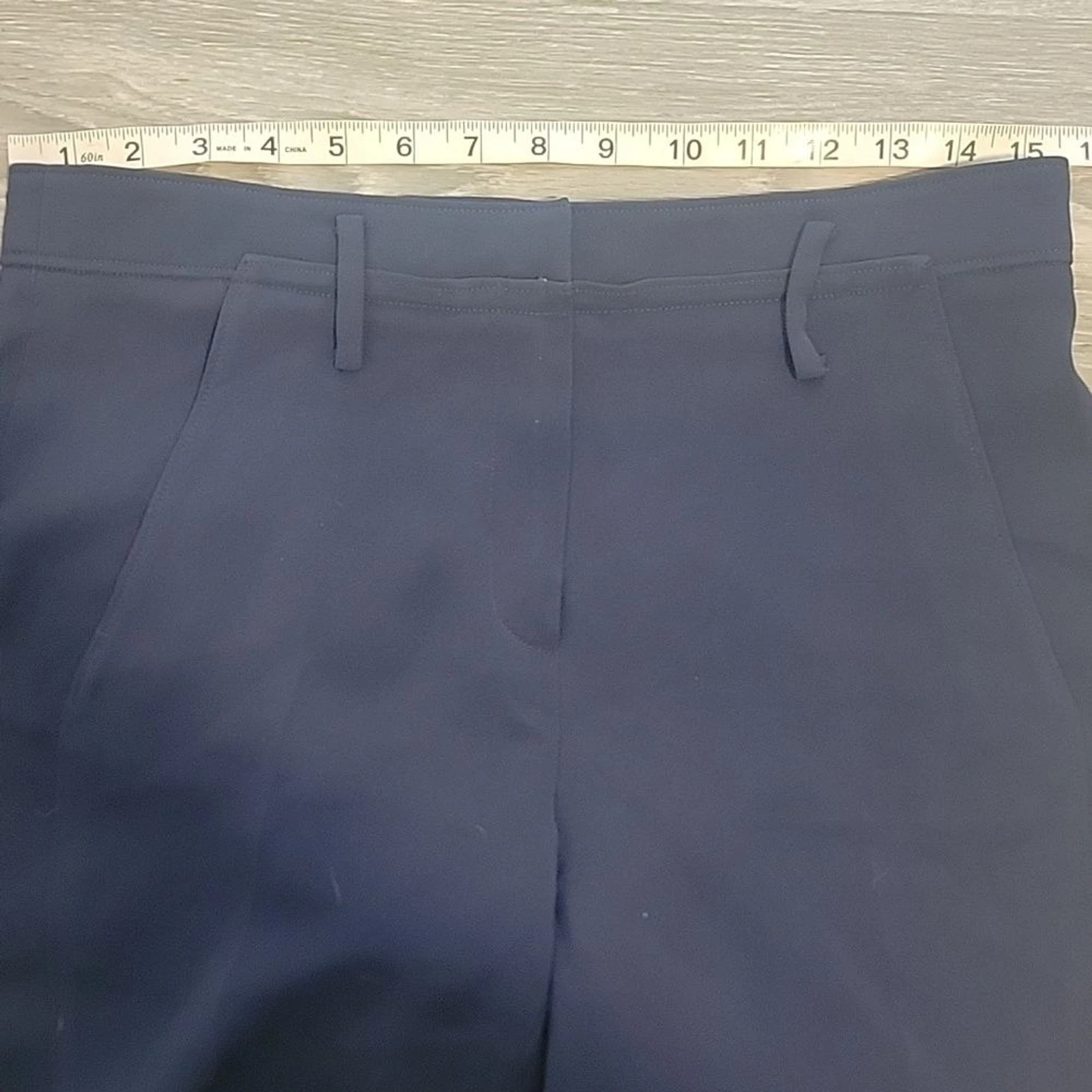 Alexander Wang Sample pantalone lana blu gamba sottile leggero