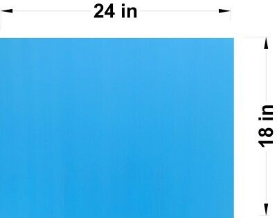 50 Signs, Lite Blue 18 x24  x4mm Corrugated Plastic, 50 Pcs Ship Same Day UPS