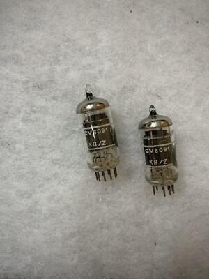 GEC A2900 CV6091 B309 12AT7 black Welded plate Disc Getter NOS