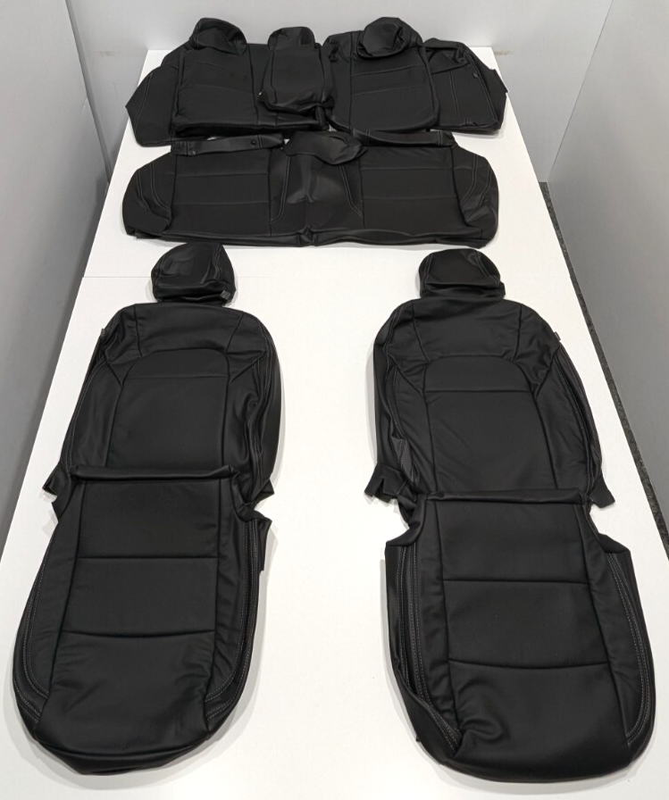 For Nissan Altima S SV SR AWD 2019-2025 Black Leather Seat Covers