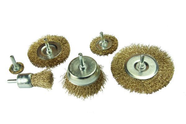 ROTARY WIRE WHEEL CUP BRUSH 6 New York Mall PIECE Raleigh Mall 6MM SHANK POW SET WITH USE
