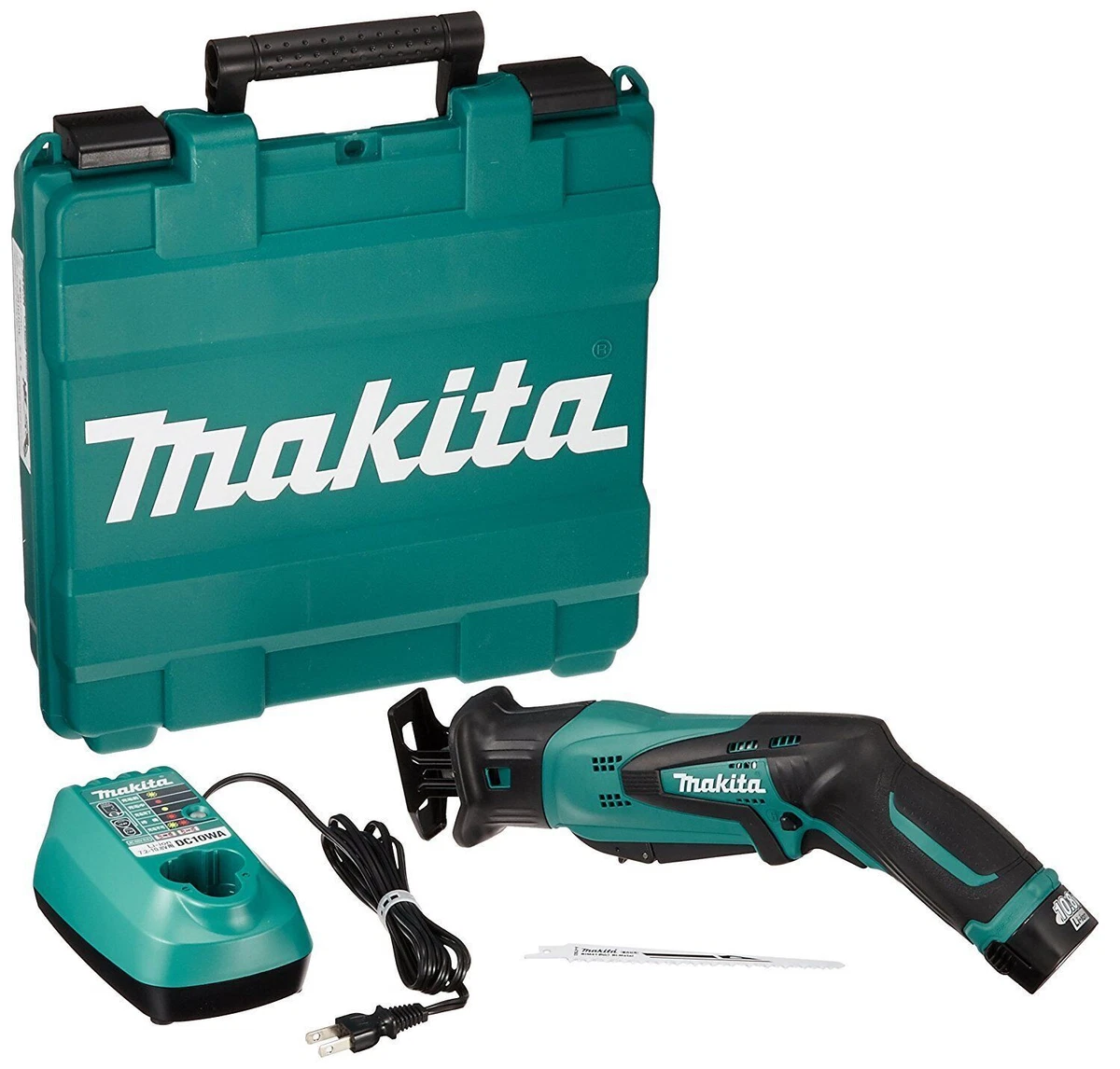 Makita 10.8V rechargeable reciprocating saw full set blue JR101DW