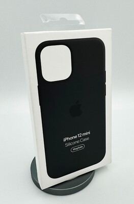 Apple Silicone Back Case with MagSafe for iPhone 12 mini Black UK