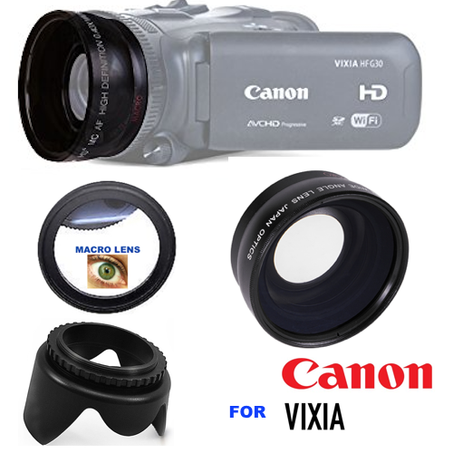 Macro Lens Canon Vixia Hf R800 Lens Hood Hi Def Fisheye Lens For