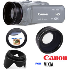 X43 4K 8K WIDE ANGLE LENS MACRO HD LENS LENS HOOD FOR CANON VIXIA HF R800