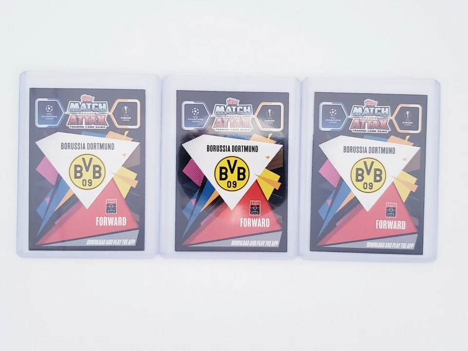 2020-21 Erling Haaland Limited Edition Gold Topps Match Attax Investor Lot 3x - Image 2 of 4