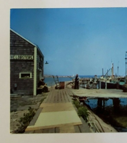 A Scene at Old Harbor ~ Block Island, RI. -Posted Postcard 8/13/61 -RHODE ISLAND - Picture 2 of 12