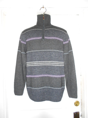 DUNNES NWT Men's Long Sleeve LambswoolAngora Blend SWEATER  07424 sz. S