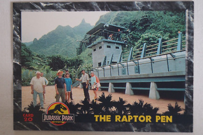 Jurassic Park Classic 1993 Dynamic Movie Scene Trade Card The Raptor ...