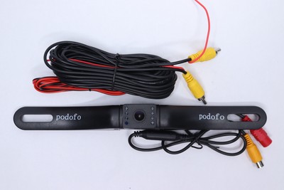 Podofo Wireless Car Backup Camera Kit LED Waterproof Black 4.3''