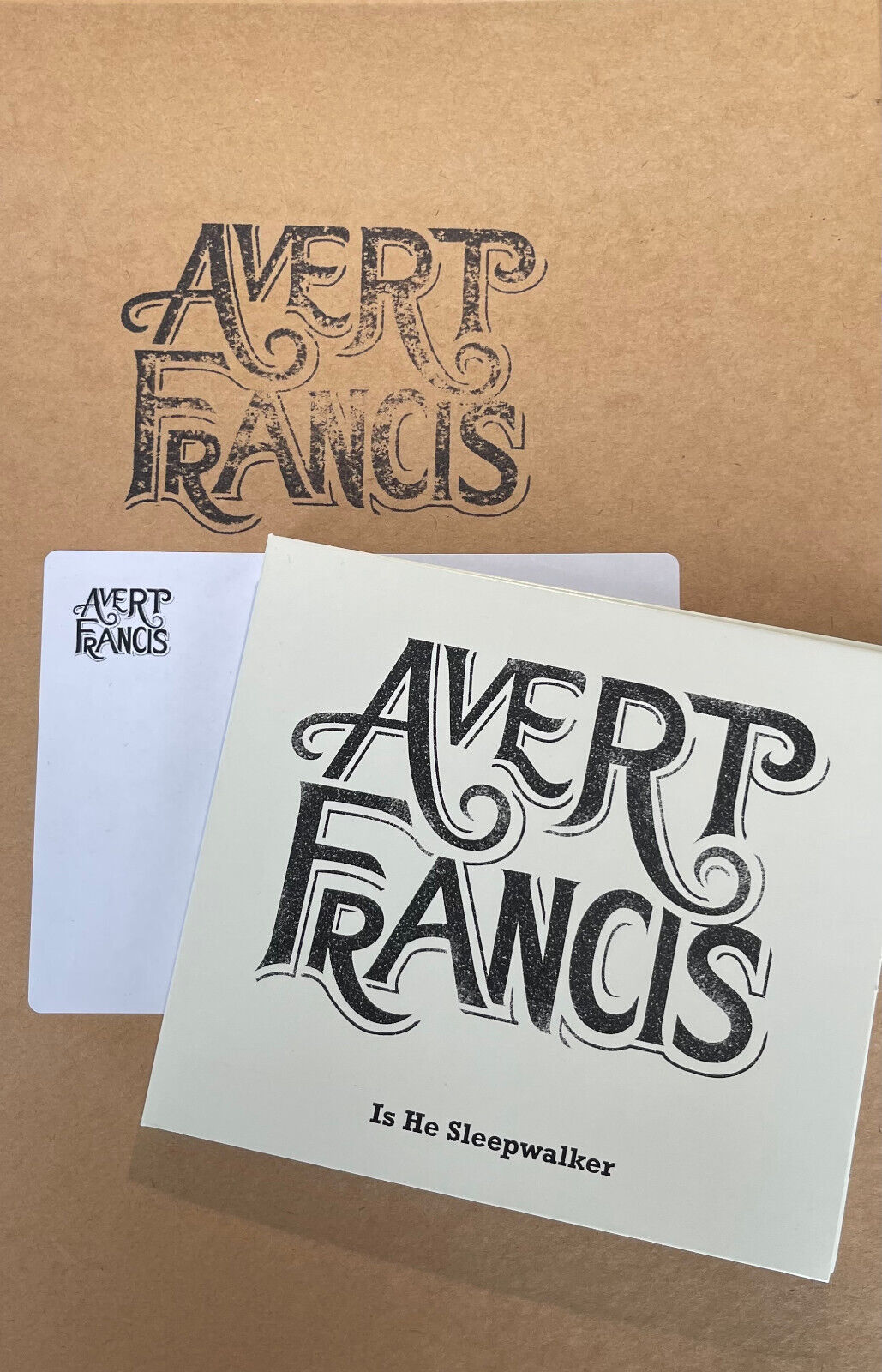 AVERT FRANCIS ~ Is He Sleepwalker ~ Rare 2012 UK CD Box Set plus t-shirt, poster