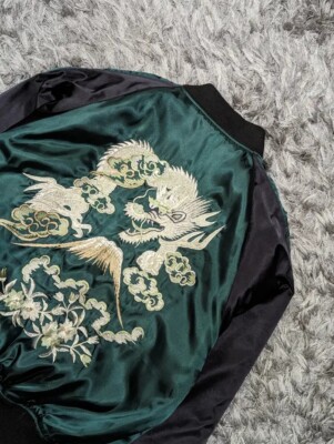 VINTAGE SUKAJAN HOSHIHIME DRAGON JAPAN SOUVENIR JACKET