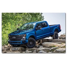 Ford F-250 American Pickup Photo Off Road Printed on Sheet Metal Aluminium Sign