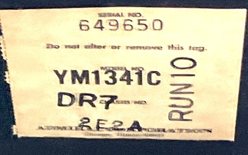 ADMIRAL YM1341C Solid State Hi-Fi Flip Out Suitcase Turntable- Needs Repair - Picture 3 of 6